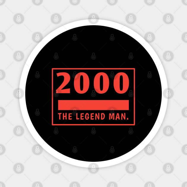 2000 birthday Magnet by BlackMeme94